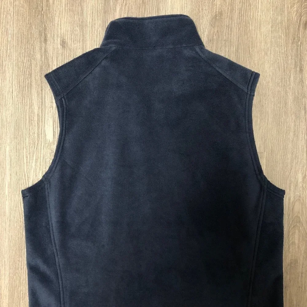 Columbia Benton Springs Fleece Vest Men's Size Medium Dark Blue Full Zip Outdoor